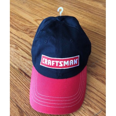 Craftsman Brand Ball Cap Hat Black Red Adjustable Snap Back  eb-41228925